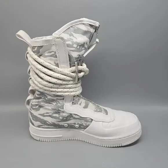 NIKE AA1130-100 SF Air Force 1 High Winter Camo Size 8.5 Women's 6.5 Men's